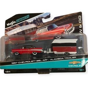 1957 Chevrolet Bel Air with Alameda Trailer